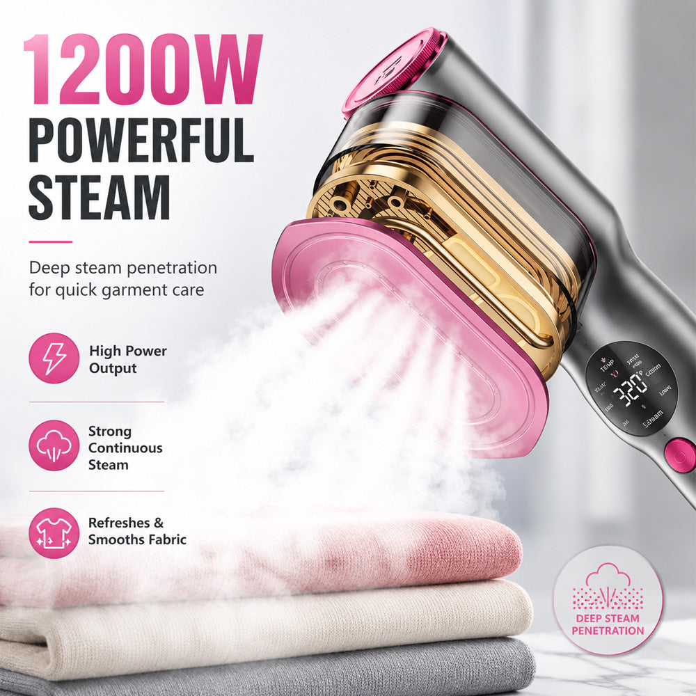 💨💞2026 HOT SALE 50% OFF! 🧺Garment Steamer for Clothes Portable Travel Clothing Steamer Iron📍GB