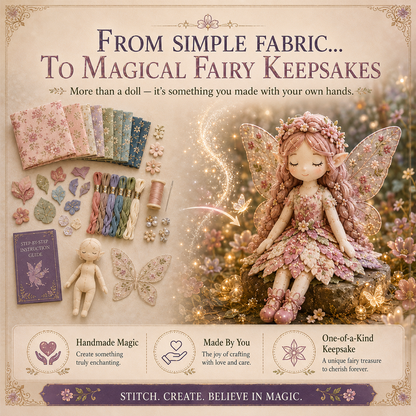 🥳2026 HOT SALE🥳💞50K+ SOLD!🧵✨ 50% OFF! Fairy Patchwork DIY Collection – Stitch 4 unique fairies, create keepsakes to treasure. Perfect for craft lovers & magical gifts! 🧚‍♀️💫