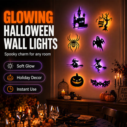 🎃🕸️Halloween Glow in Dark Wall Stickers,👻TGlow Up Your Halloween Nights✨