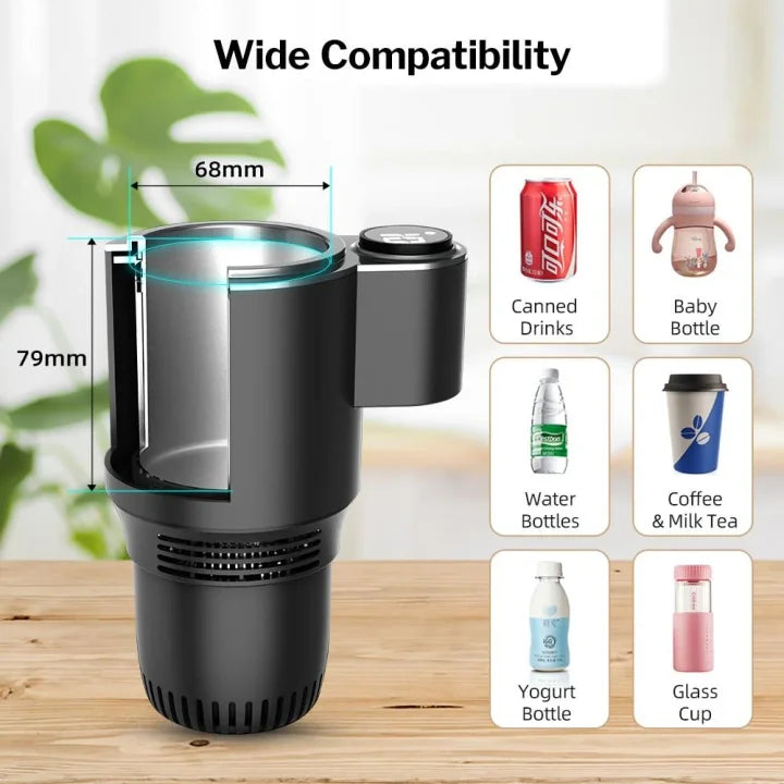 🔥❄️Car Cup Holder Smart 2-In-1 Warmer And Cooler Electric
