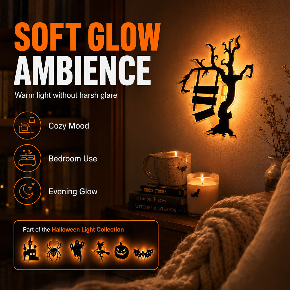 🎃🕸️Halloween Glow in Dark Wall Stickers,👻TGlow Up Your Halloween Nights✨