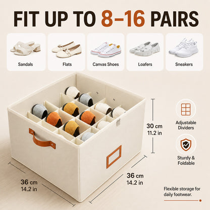 💥Fabric shoe organizer, storage box
