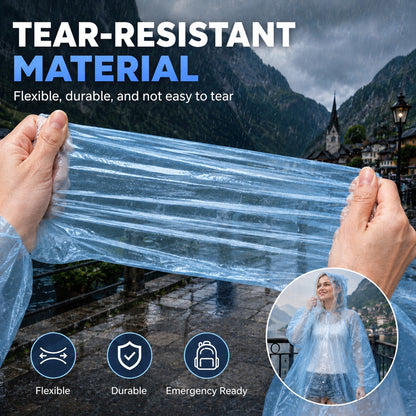 🌧️50% OFF NOW! Pocket‑Size Disposable Raincoat for Unexpected Showers, Compact Ball‑Packaged Waterproof Emergency Poncho, One‑Size‑Fits‑All Lightweight Rain Protection for Travel, Hiking & Outdoor Events