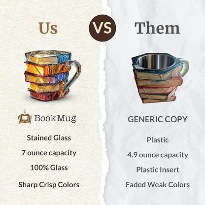 📚🍸Innovative 3D Painting Book Coffee Cup, Unique Stacked Book Mug, Perfect Gift for Literature Lovers, Creative Colorful Book Gift
