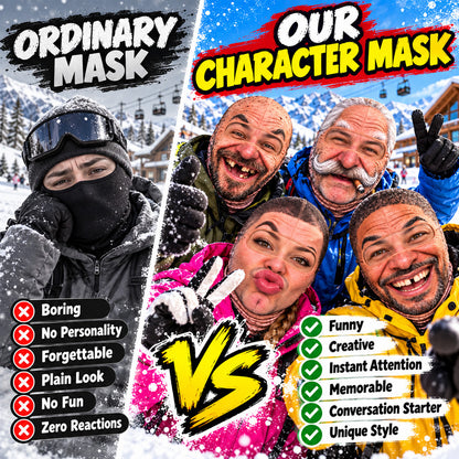 ⛷️ Funny Ski Mask – Born for the Slopes Winter Face Cover
