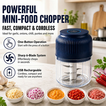 🥳 Mini Electric Garlic Chopper Press with Container & 💕Food processor💕