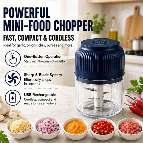 🥳 Mini Electric Garlic Chopper Press with Container & 💕Food processor💕