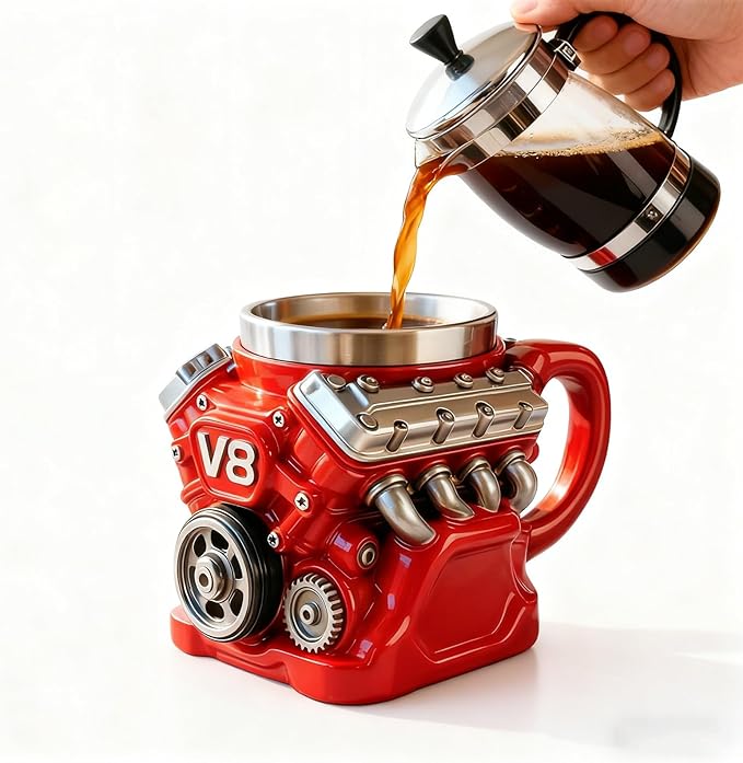 🏎️🎁Engine-themed coffee mug