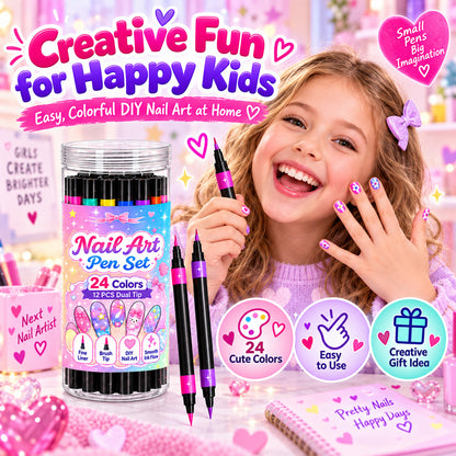 upsell-💅 LIMITED‑TIME 50% OFF! 💥 24 Colors Dual Ended Nail Art Pens Set – Creative, Salon‑Quality, Easy DIY ✨