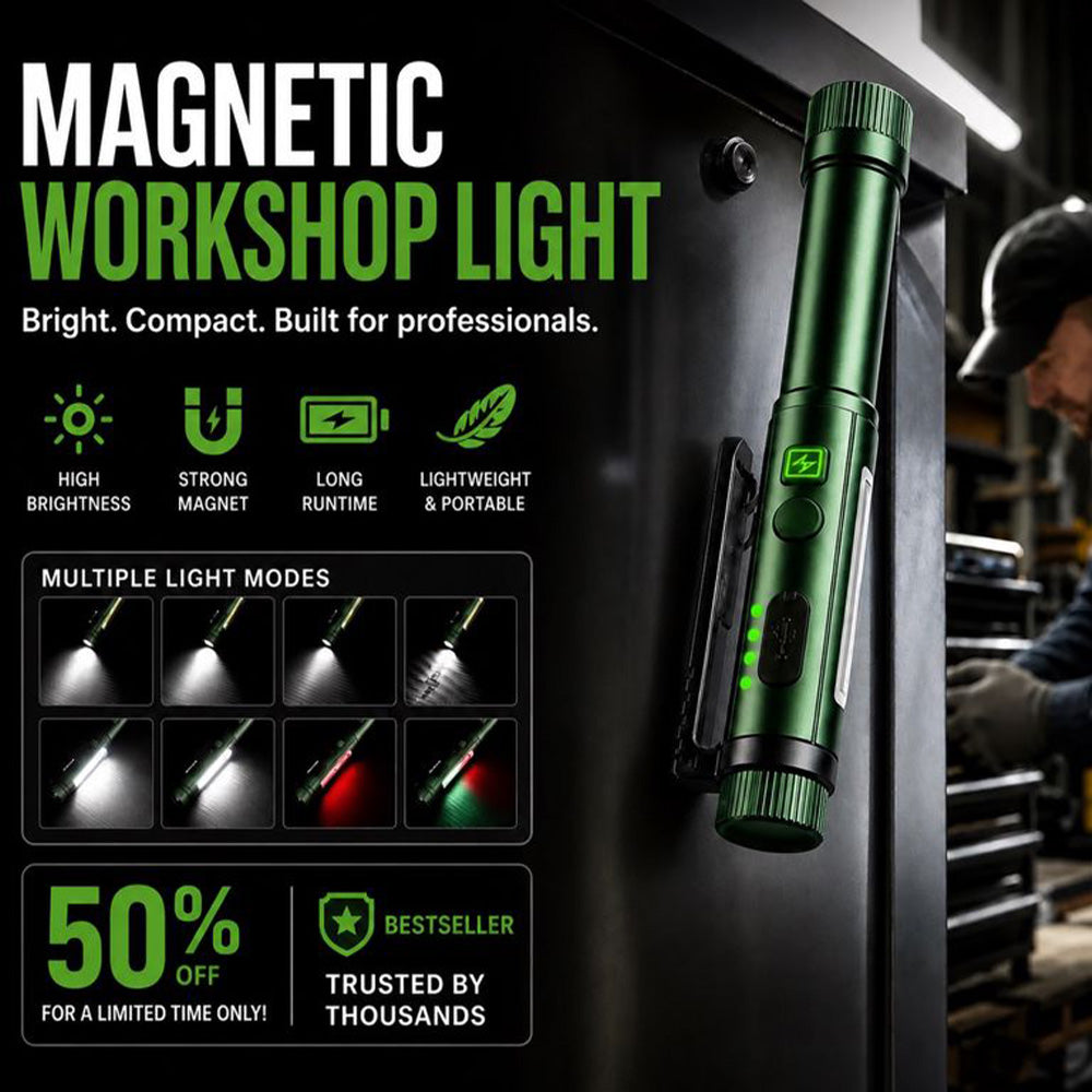 🧲Multifunctional Pen-Shaped Strong Magnetic Work Light💡