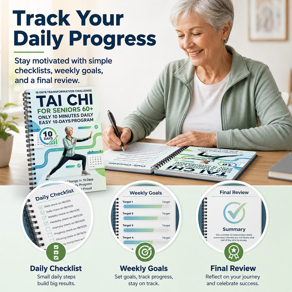 ☯️10 Days of Tai Chi – 10 Minutes a Day, One Simple Practice at a Time. NOT JUST A BOOK. A SIMPLE ROUTINE YOU CAN STICK TO.