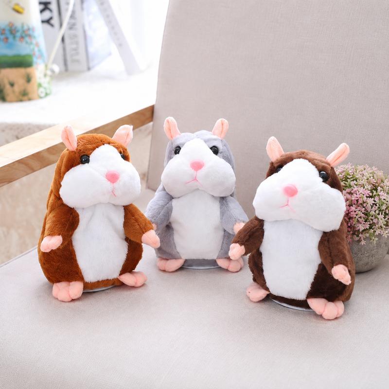 🐹 Last Day Special Price £9.99! Free Shipping！✨Talking Hamster Plush – repeats whatever you say, auto head-shaking, hilarious fun for kids & adults.🎁