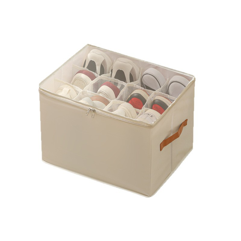 ⏰🔥LIMITED TIME 49% OFF! 👟 Fabric Shoe Organizer Storage Box – Foldable, Large Capacity, Dustproof & Breathable for Closet & Bedroom 🧺✨