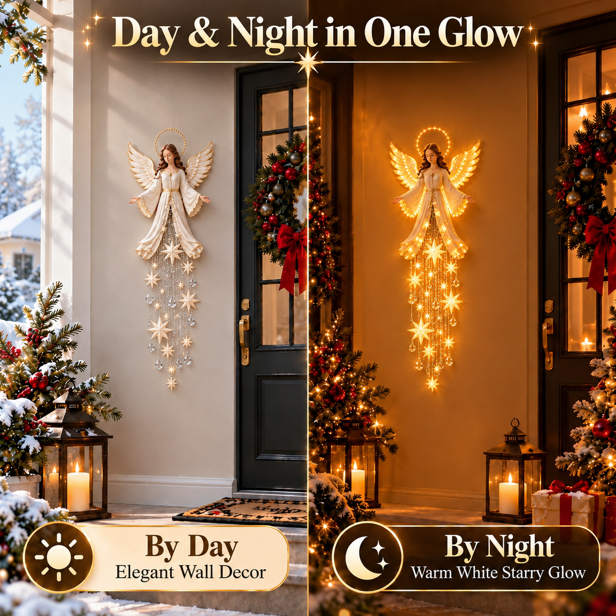 🔥 Last Day 49% OFF – Angel’s Blessing Falling Star Wall Lamp🌙