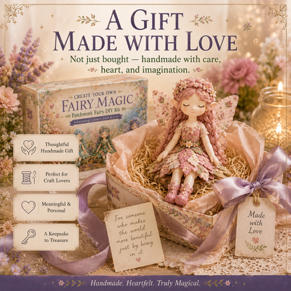 🥳2026 HOT SALE🥳💞50K+ SOLD!🧵✨ 50% OFF! Fairy Patchwork DIY Collection – Stitch 4 unique fairies, create keepsakes to treasure. Perfect for craft lovers & magical gifts! 🧚‍♀️💫