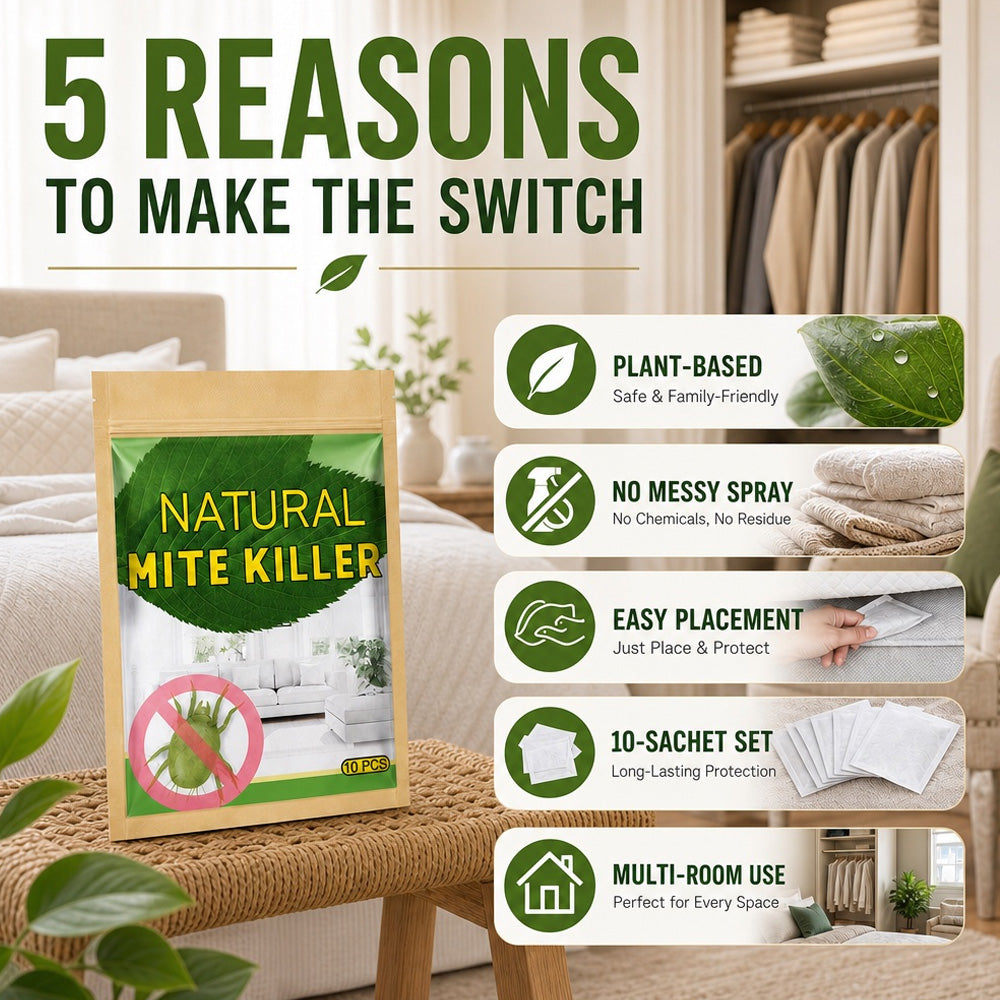 🔥 HOT SALE 🔥 Plant-Based Bed Bug & Dust Mite Repellent Sachets