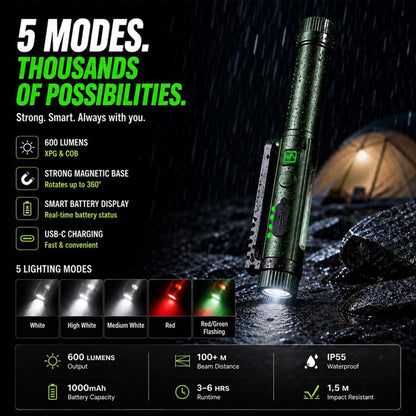 🧲Multifunctional Pen-Shaped Strong Magnetic Work Light💡