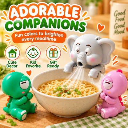 🌬️🦖Clip‑On Mini Fan, Dinosaur & Elephant Styles for Soup, Tea & Coffee