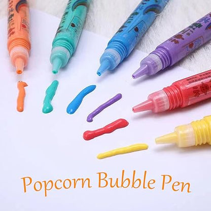 💥🎁🔮Magic Pen – Draw 3D with one stroke!🎄 DIY Bubble Popcorn Drawing Pens 🔥