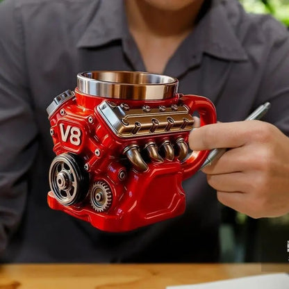 🏎️🎁Engine-themed coffee mug