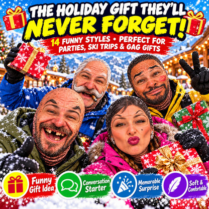 ⛷️ Funny Ski Mask – Born for the Slopes Winter Face Cover