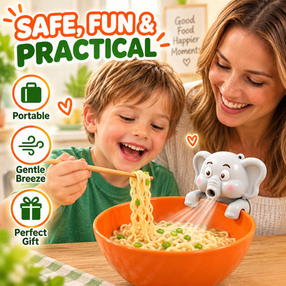 🌬️🦖Clip‑On Mini Fan, Dinosaur & Elephant Styles for Soup, Tea & Coffee