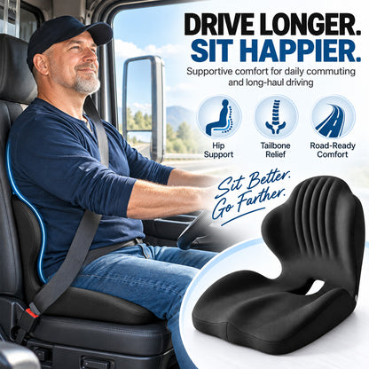 🪑 56% OFF NOW! ✨ Ergonomic memory foam seat cushion with back support – comfortable & supportive for home, office, and car 💺🛡️