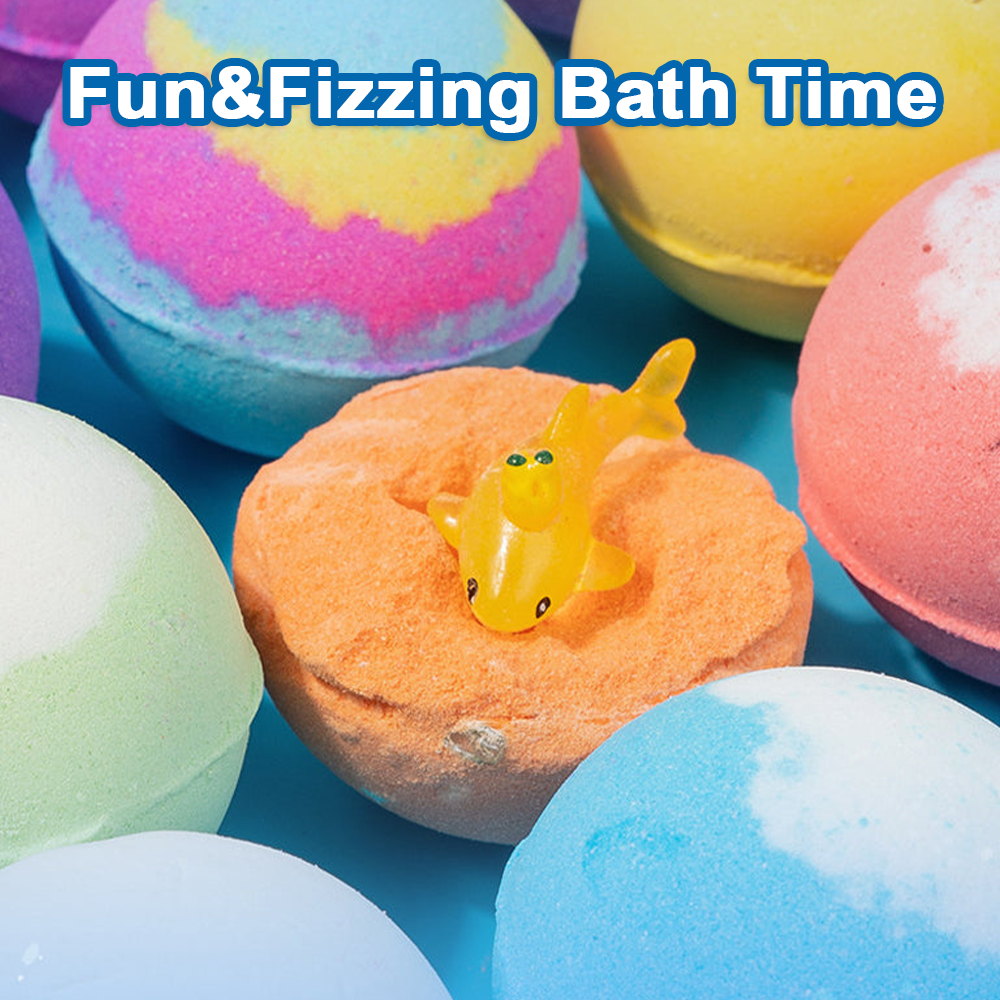 🛁 [12-piece gift set with bath bombs for children 💙] – A new surprise from the underwater world every day for 12 days! 🐳 🎁