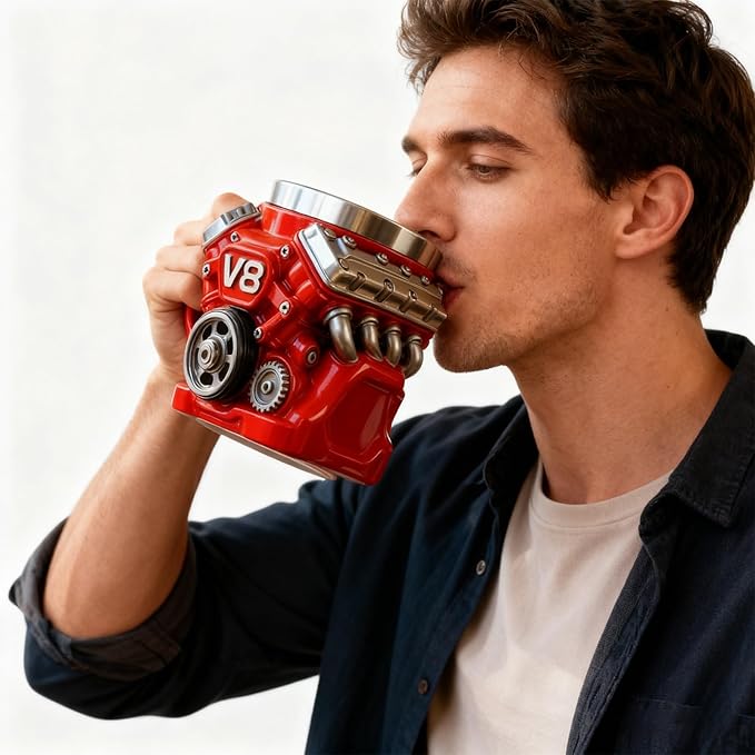🏎️🎁Engine-themed coffee mug