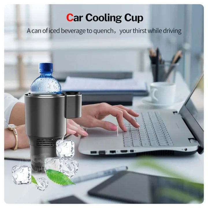 🔥❄️Car Cup Holder Smart 2-In-1 Warmer And Cooler Electric
