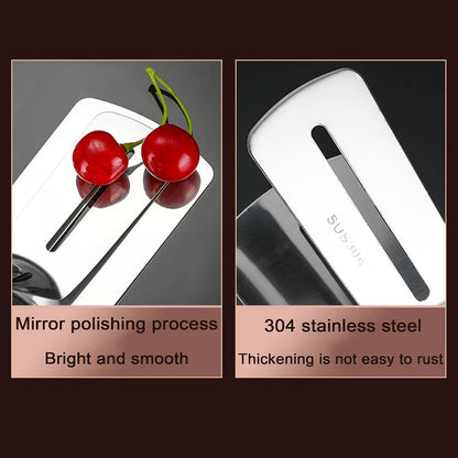 🍳👨‍🍳Buy One, Get One Free,Stainless Steel Grill Clamp Spatula, Anti‑Scald Extended Handle Spatula Tongs 🍳2PCS Makes Cooking Easier – One for Meat, One for Veg 🥩🥦
