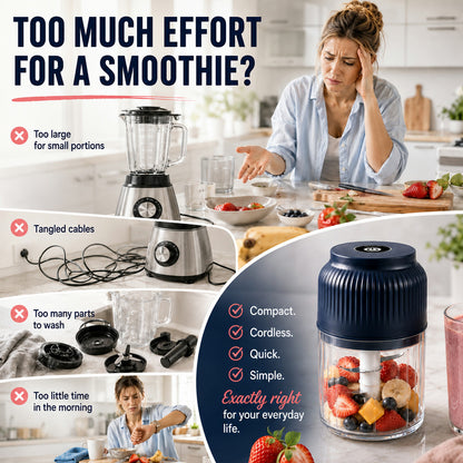 🥳 Mini Electric Garlic Chopper Press with Container & 💕Food processor💕