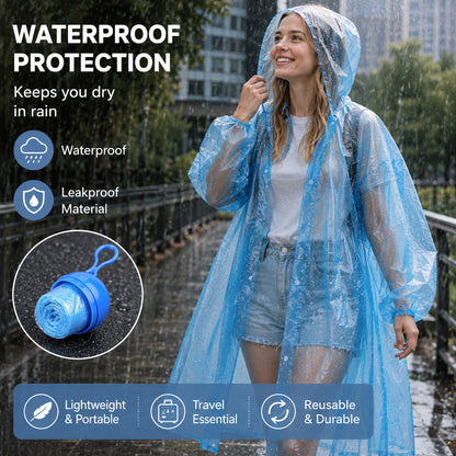 🌧️50% OFF NOW! Pocket‑Size Disposable Raincoat for Unexpected Showers, Compact Ball‑Packaged Waterproof Emergency Poncho, One‑Size‑Fits‑All Lightweight Rain Protection for Travel, Hiking & Outdoor Events