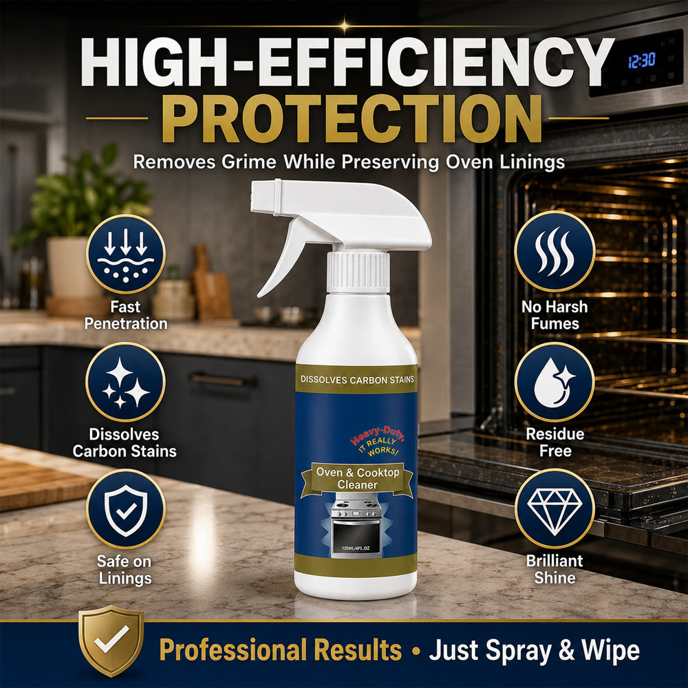 💥 LAST DAY SALE｜50% OFF 🌻Heavy Duty Oven & Cooktop Cleaner Spray
