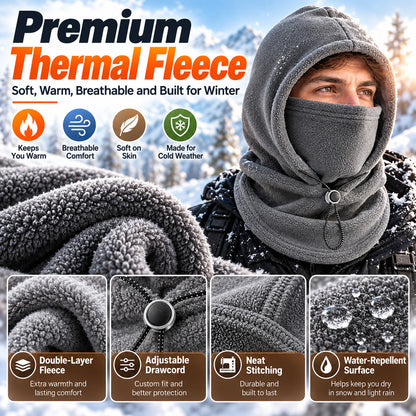 ⌛❄️Limited‑Time 60% OFF ❄️ 3-in-1 Coverage | Thermal Balaclava Face Mask with Adjustable Drawstring