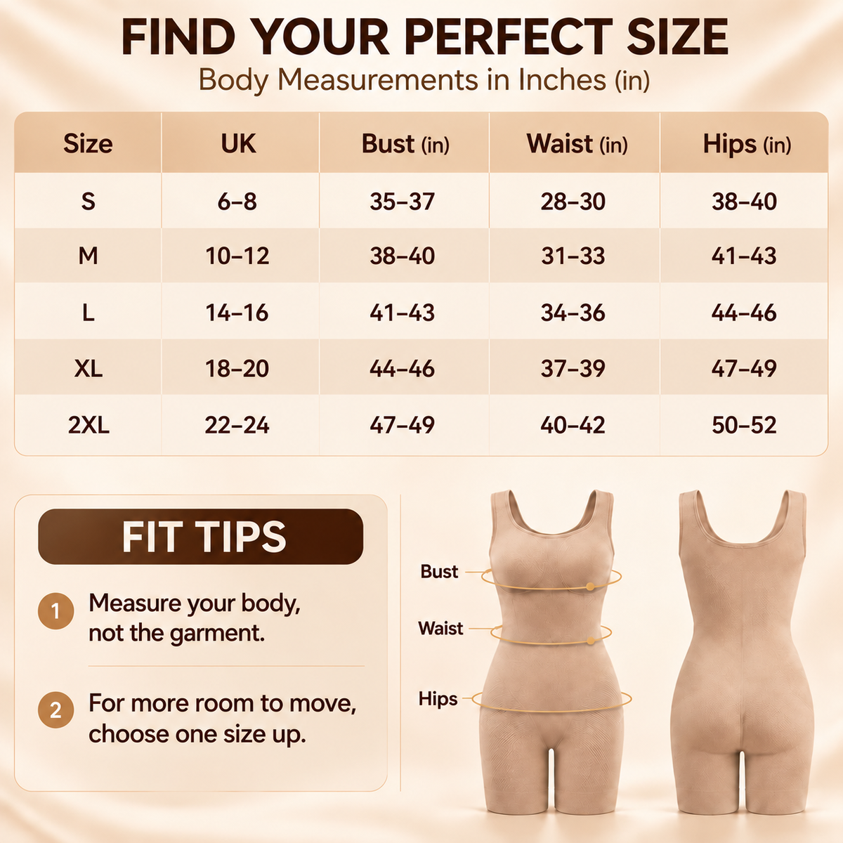 Back Pull Down Easy Bathroom Shaping Bodysuit | Tummy & Butt Contour Shapewear