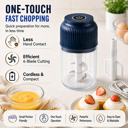 🥳 Mini Electric Garlic Chopper Press with Container & 💕Food processor💕