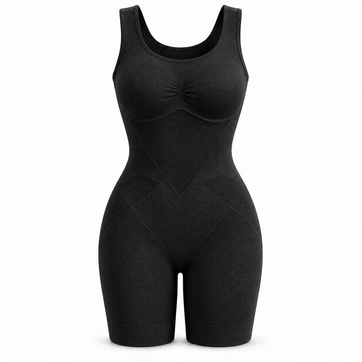 Back Pull Down Easy Bathroom Shaping Bodysuit | Tummy & Butt Contour Shapewear