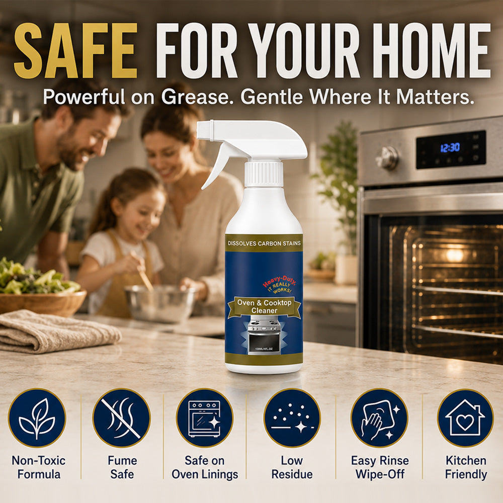 💥 LAST DAY SALE｜50% OFF 🌻Heavy Duty Oven & Cooktop Cleaner Spray