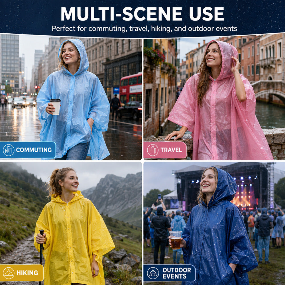 🌧️50% OFF NOW! Pocket‑Size Disposable Raincoat for Unexpected Showers, Compact Ball‑Packaged Waterproof Emergency Poncho, One‑Size‑Fits‑All Lightweight Rain Protection for Travel, Hiking & Outdoor Events