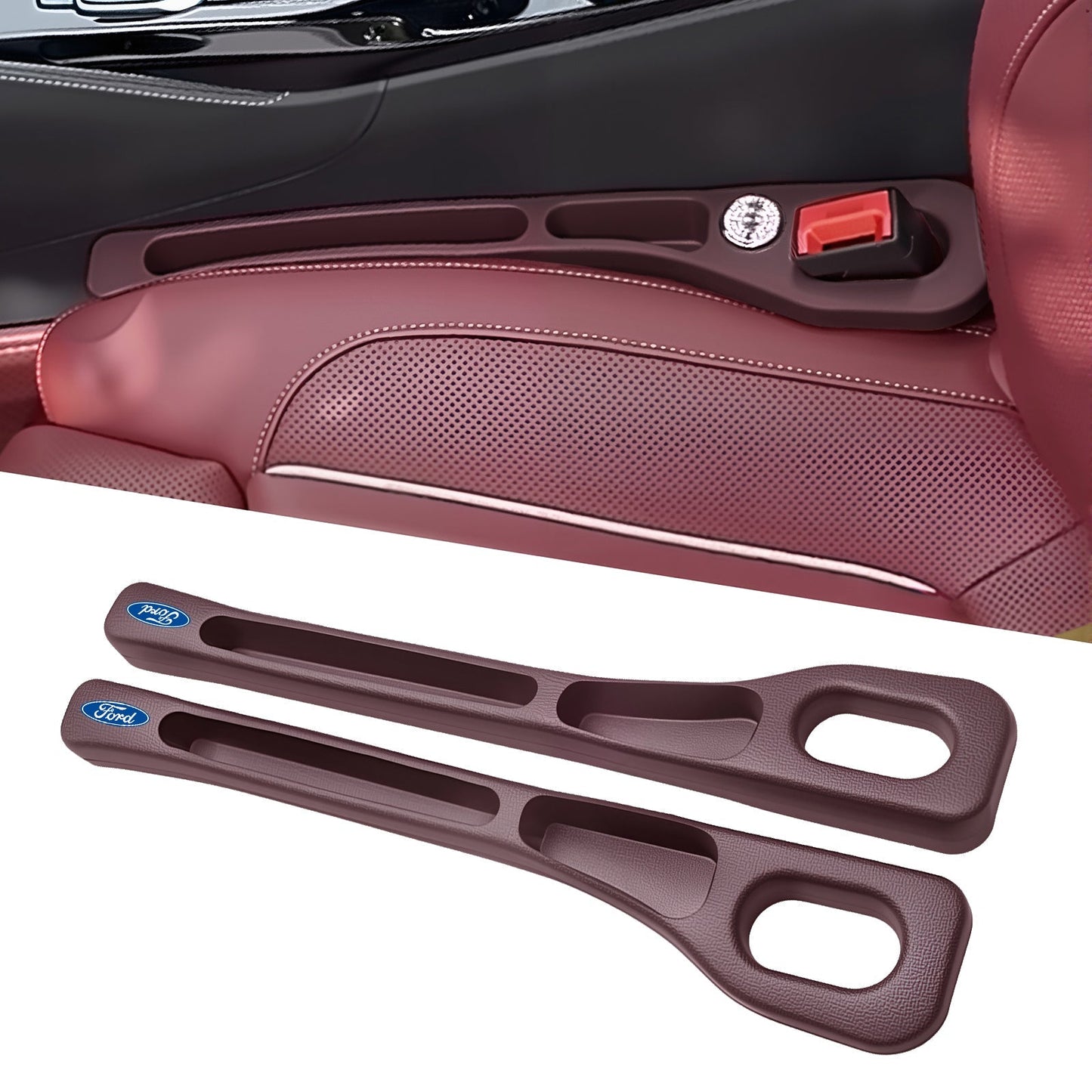 🚗Stop Losing Your Phone Between Car Seats💺🌟Universal Seat-Gap Filler • Double-Slot Organizer🌟