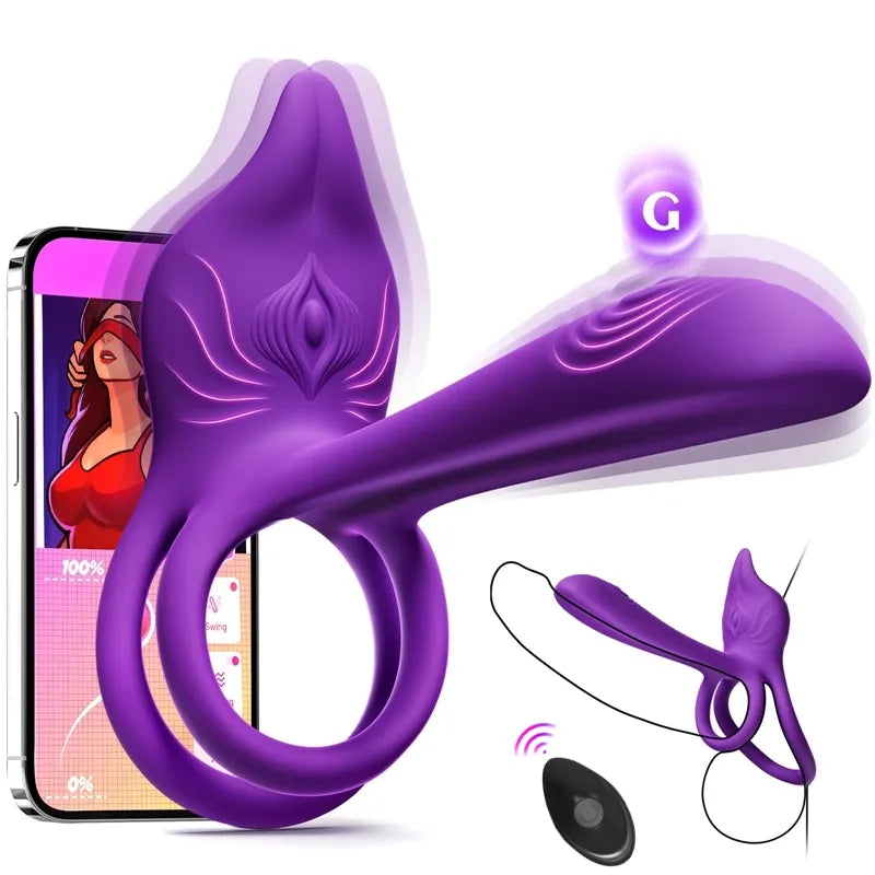 🎁Remifa™ Enchanted Girl Luxe Smart Vibrating Ring – App-Controlled Pleasure for Couples 💫