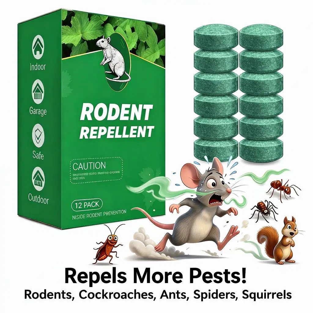 🐭 🐭12-Pack Rodent Repellent Balls for Home Kitchen--🌿 A SCENT BARRIER THEY DON’T WANT TO STICK AROUND