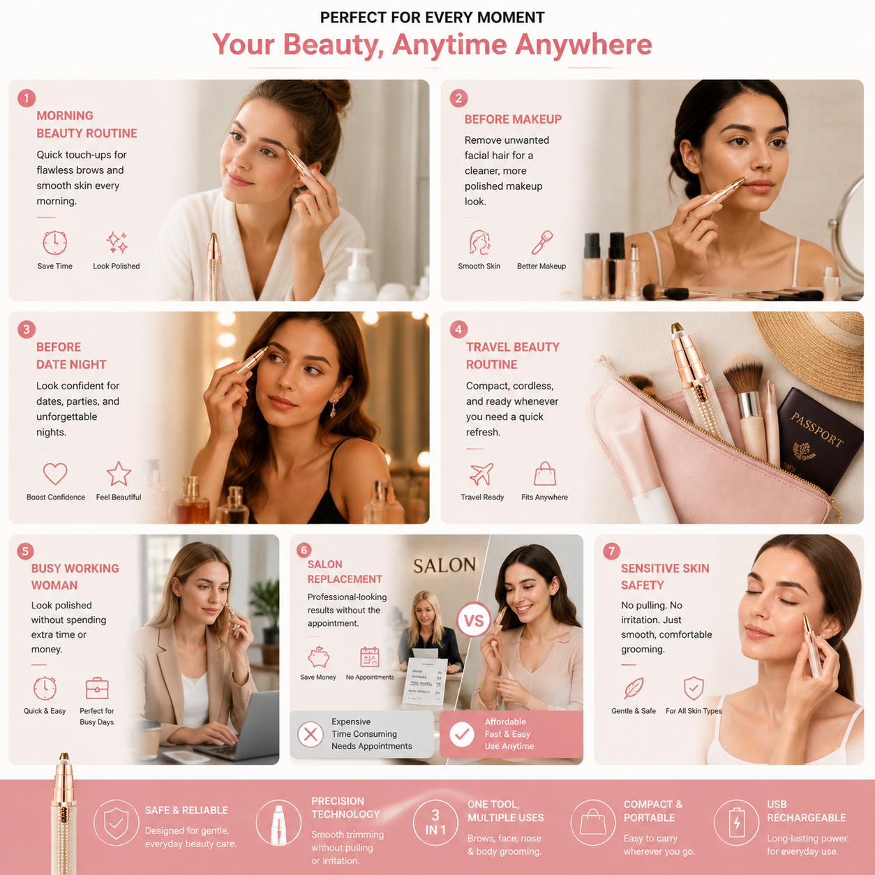 🔥3-in-1 Electric Beauty Tool — Your Salon-Like Look At Home Shape Perfect Brows, Remove Unwanted Facial Hair & Stay Smooth In Seconds With One Easy-To-Use Grooming Device
