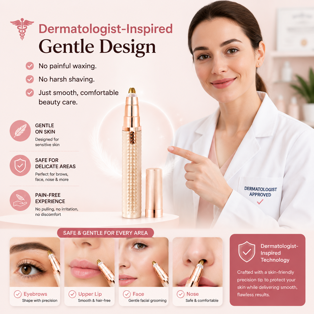 🔥3-in-1 Electric Beauty Tool — Your Salon-Like Look At Home Shape Perfect Brows, Remove Unwanted Facial Hair & Stay Smooth In Seconds With One Easy-To-Use Grooming Device