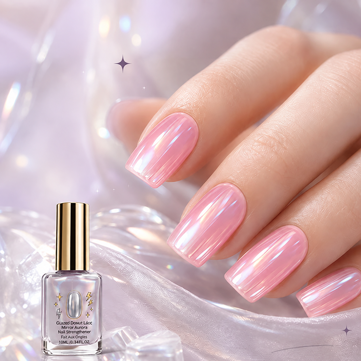💅 40% OFF !! ⏰ Lilac Glossy Nail Strengthener – Strengthen Weak Nails & Restore Natural Shine — Devareon®