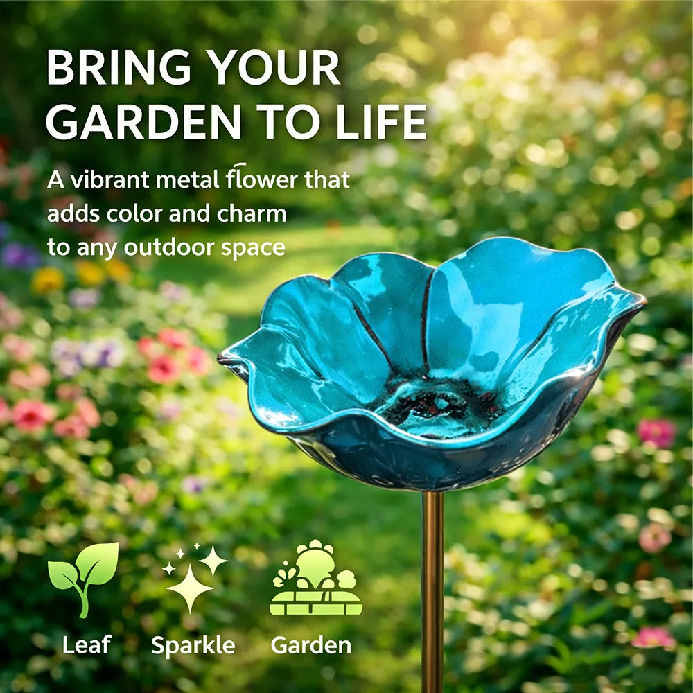 💖🎁 Mother's Day gifts for 2026 with 60% off 🎁Handcrafted metal garden stake featuring a flower and a bird 🐦 (Copy)