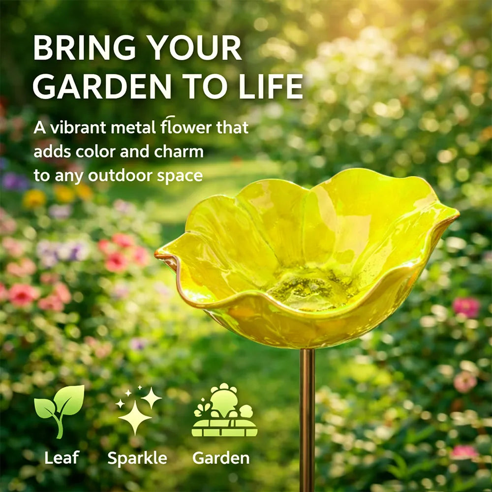 💖🎁 Mother's Day gifts for 2026 with 60% off 🎁Handcrafted metal garden stake featuring a flower and a bird 🐦 (Copy)