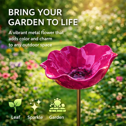 💖🎁 Mother's Day gifts for 2026 with 60% off 🎁Handcrafted metal garden stake featuring a flower and a bird 🐦 (Copy)