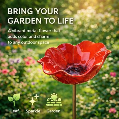 💖🎁 Mother's Day gifts for 2026 with 60% off 🎁Handcrafted metal garden stake featuring a flower and a bird 🐦 (Copy)
